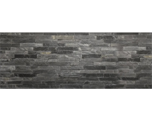 Obkladový panel do kuchyně mySpotti Profix kamenná zeď z černých cihel 160 x 60 cm PX-16060-1247-HB