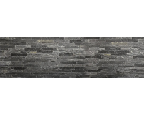 Obkladový panel do kuchyně mySpotti Profix kamenná zeď z černých cihel 210 x 60 cm PX-21060-1247-HB