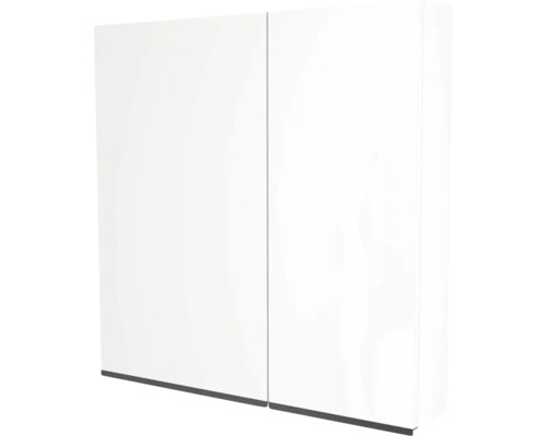 Zrcadlová skříňka bez osvětlení Devo Viva 2.0 levá 70 x 15 x 85 cm premium white Bílá koupelnová skříňka se dvěma dvířky