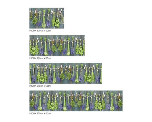 Dekorační fólie s motivem bylin v různých velikostech