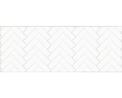 Obkladový panel do kuchyně mySpotti Profix vzhled bílých dlaždic Herringbone 160 x 60 cm PX-16060-1918-HB