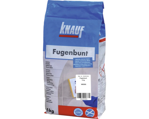 Spárovací hmota KNAUF Fugenbunt Weiss, 5 kg, bílá Knauf Fugenbunt spárovací malta, 5 kg balení
