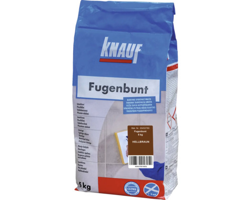 Spárovací hmota KNAUF Fugenbunt Hellbraun, 5 kg, světle hnědá Knauf Fugenbunt, světle hnědá, 5 kg balení