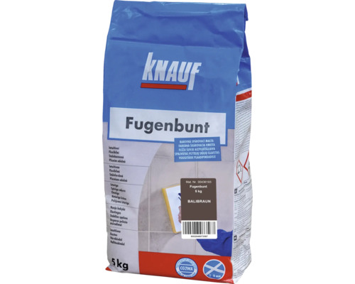 Spárovací hmota KNAUF Fugenbunt Balibraun, 5 kg, bali hnědá Knauf Fugenbunt spárovací hmota, 5 kg balení