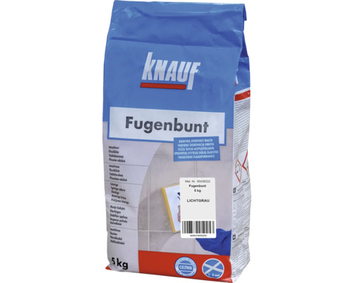 Spárovací hmota KNAUF Fugenbunt Lichtgrau, 5 kg, světle šedá