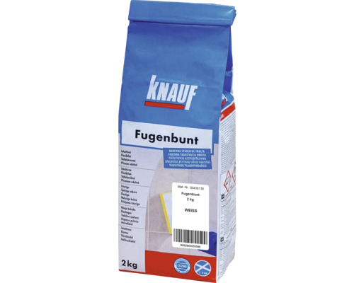 Spárovací hmota KNAUF Fugenbunt Weiss, 2 kg, bílá Knauf Fugenbunt, 2 kg, bílá spárovací hmota