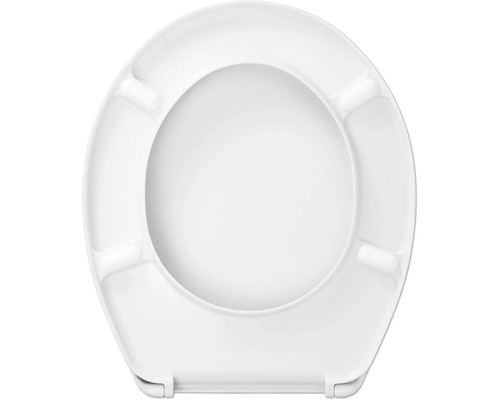 Plastové záchodové prkénko, pohled shora