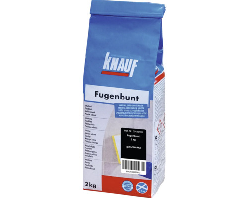 Spárovací hmota KNAUF Fugenbunt Schwarz, 2 kg, černá Knauf Fugenbunt spárovací malta, 2 kg, černá