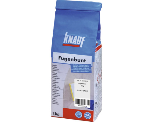 Spárovací hmota KNAUF Fugenbunt Lichtgrau, 2 kg, světle šedá-0