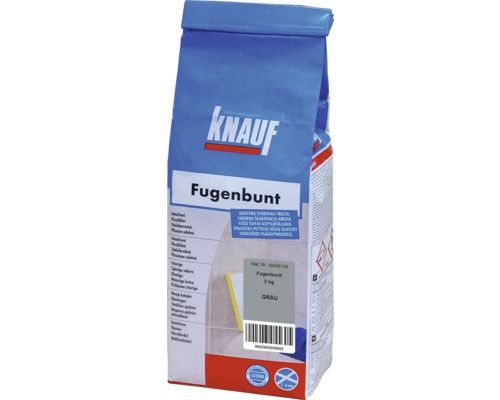 Spárovací hmota KNAUF Fugenbunt Grau, 2 kg, šedá Knauf Fugenbunt spárovací malta, 2 kg balení