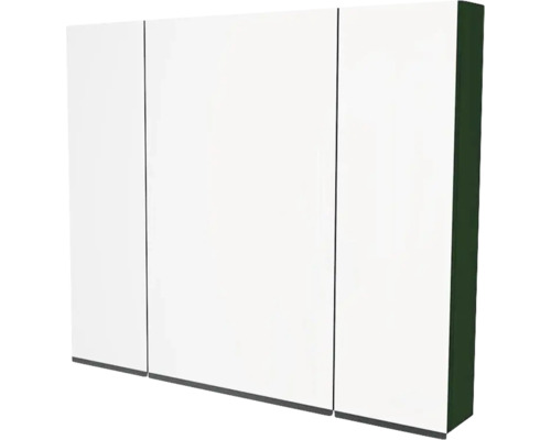 Zrcadlová skříňka bez osvětlení Devo Viva 2.0 100 x 15 x 85 cm conifer green Třídveřová nástěnná skříňka pro ukládání