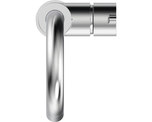 Detailní pohled na chromovaný rohový ventil