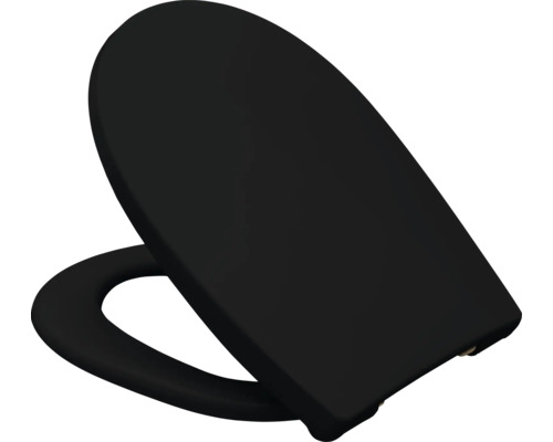Černé záchodové sedátko
