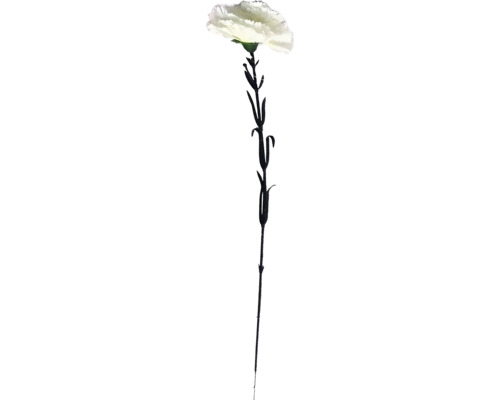 Umělá květina karafiát 53 cm bílá