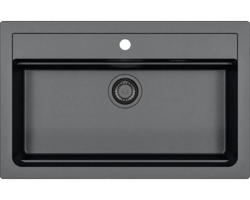 Granitový dřez ALVEUS ATROX 500 x 790 mm černá 1148163