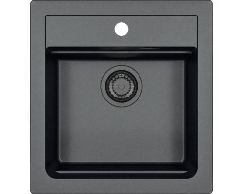 Černý granitový dřez