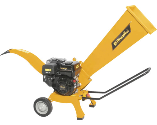 Štěpkovač Riwall s plnicí násypkou a koly