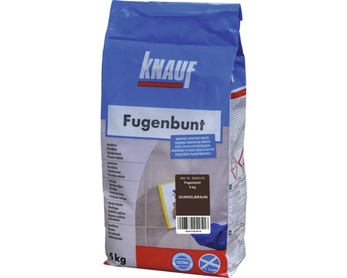 Spárovací hmota KNAUF Fugenbunt Dunkelbraun, 5 kg, tmavě hnědá Knauf Fugenbunt 5 kg pytel, tmavě hnědá