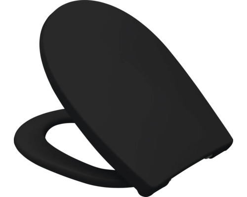 Černé záchodové prkénko z plastu