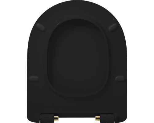 Černé záchodové prkénko