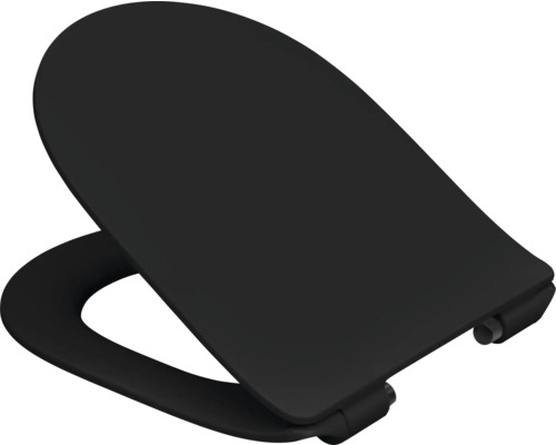 Černé záchodové sedátko