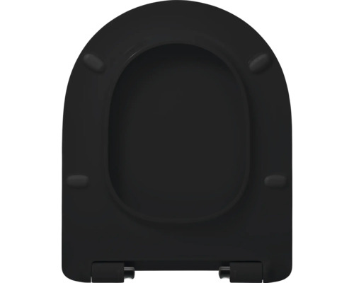 Černé záchodové prkénko