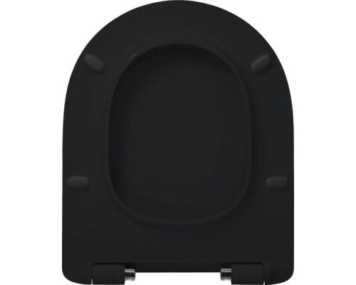 Černé záchodové sedátko