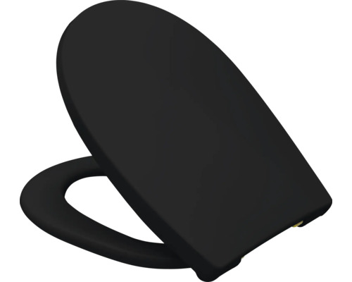 Černé záchodové prkénko