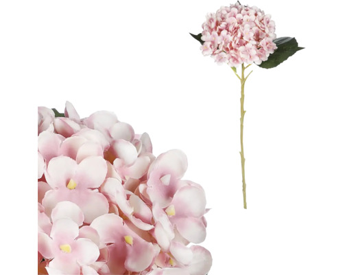 Umělá květina hortenzie 50 cm růžová