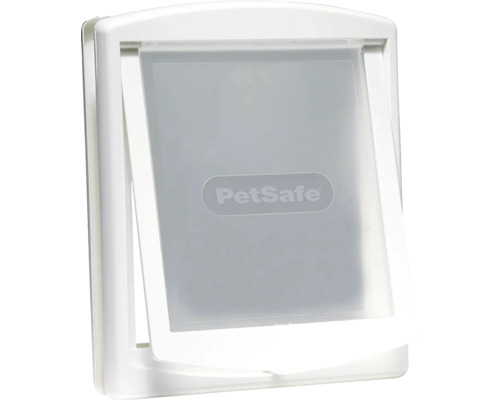 Dvířka plastová PetSafe s průhledným flapem s výřezem 37 x 31,4 cm bílá