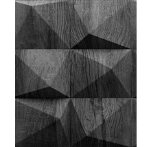 Tmavé dřevěné obložení s geometrickými vzory pro dekoraci stěn