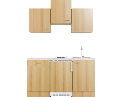 Kuchyňská linka s dřezem, varnou deskou a horními skříňkami