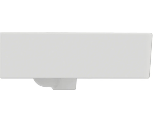 Bílé keramické umývátko pro montáž na stěnu