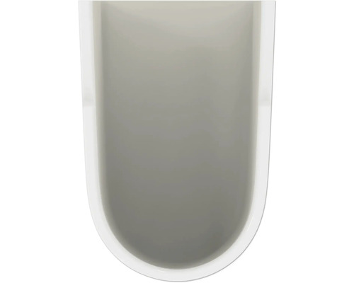 Detailní pohled na pisoár.