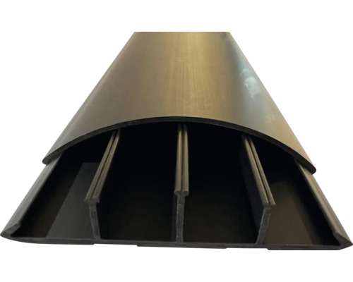 Lišta na kabely Roth Lange 10002662 75x18 mm 70cm, černá Plastový kabelový ochranný úhelník pro vnitřní použití