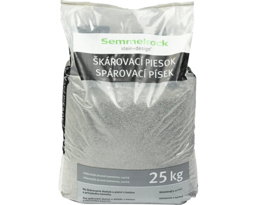 Spárovací písek frakce 0–2 mm pytel 25 kg antracit