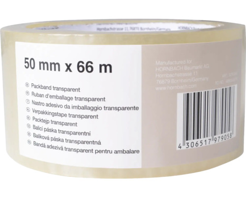 Role transparentní balicí pásky 50 milimetrů krát 66 metrů