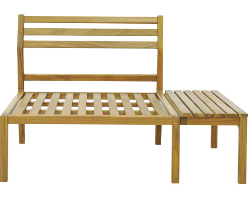 Dřevěná zahradní lavice s odkládacím stolkem