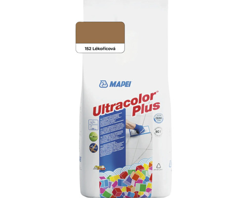 Spárovací hmota Mapei Ultracolor Plus 2 kg 152 lékořicová Balení spárovací hmoty Mapei Ultracolor Plus barva 152 lékořice