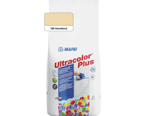 Spárovací hmota Mapei Ultracolor Plus 2 kg 138 mandlová Mapei Ultracolor Plus spárovací hmota, odstín 138 Mandlova