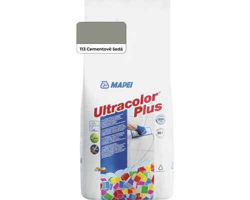 Spárovací hmota Mapei Ultracolor Plus 113 cementově šedá, 2 kg-0