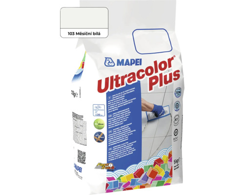 Spárovací hmota Mapei Ultracolor Plus 103 5 kg měsíční bílá