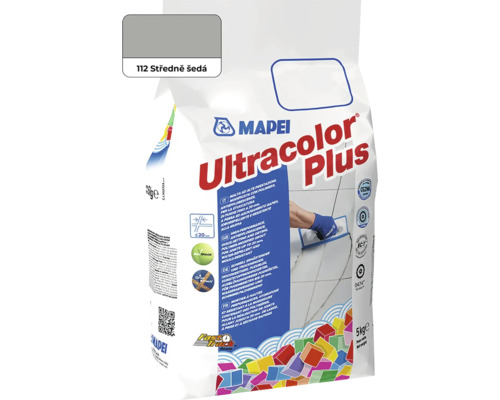 Spárovací hmota Mapei Ultracolor Plus 112 šedá střední, 5 kg