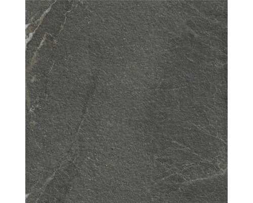Keramická dlažba Flairstone 90x90x2 cm Canyon Black Tmavá podlahová dlaždice se vzhledem přírodního kamene pro vnitřní i venkovní použití