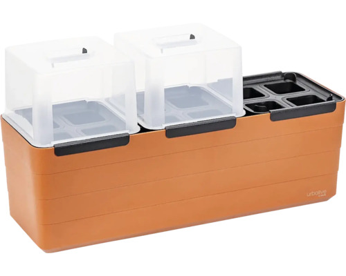 Pařeniště se dvěma transparentními krycími víky