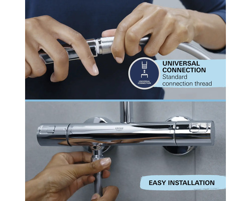 Instalace sprchové baterie s univerzálním připojením a snadnou instalací