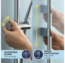 Sprchový set bez baterie Grohe Quickfix Vitalio Comfort 110 x 110 mm chrom