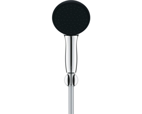 Ruční sprcha s kulatou hlavicí a chromovanou rukojetí