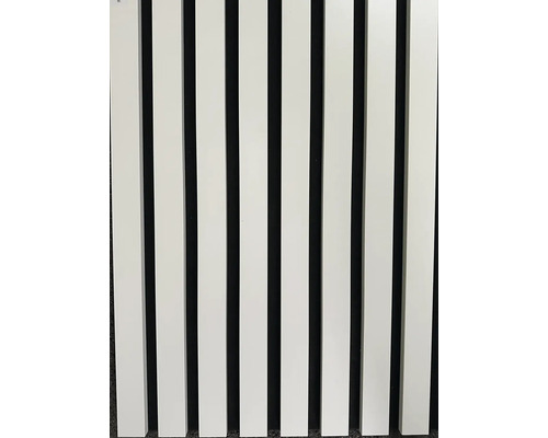 Akustický panel bílý, šíře lamely 38 mm, 20x450x2650 mm