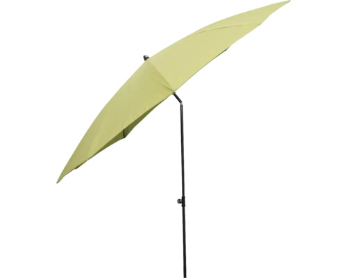 Žlutý slunečník s kovovým stojanem do zahrady